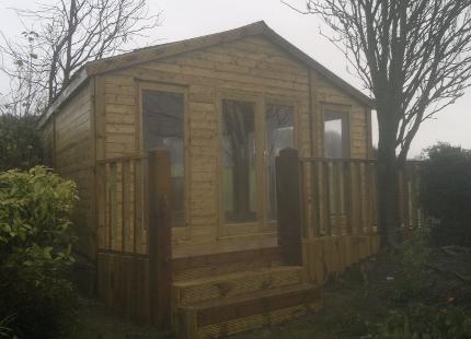 summer house, burscough fencing and sheds